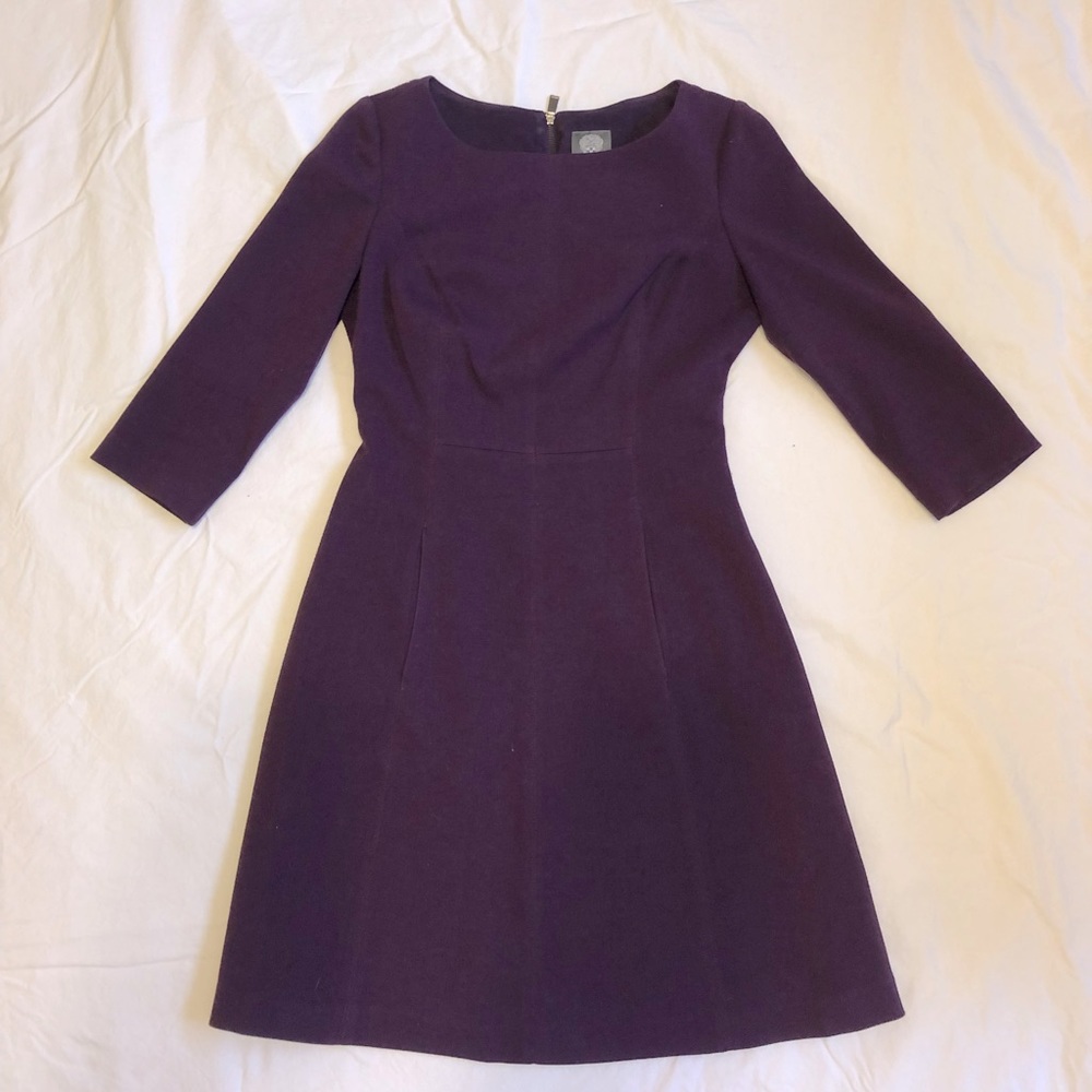 Vince Camuto A-Line 3/4 Sleeve Dress